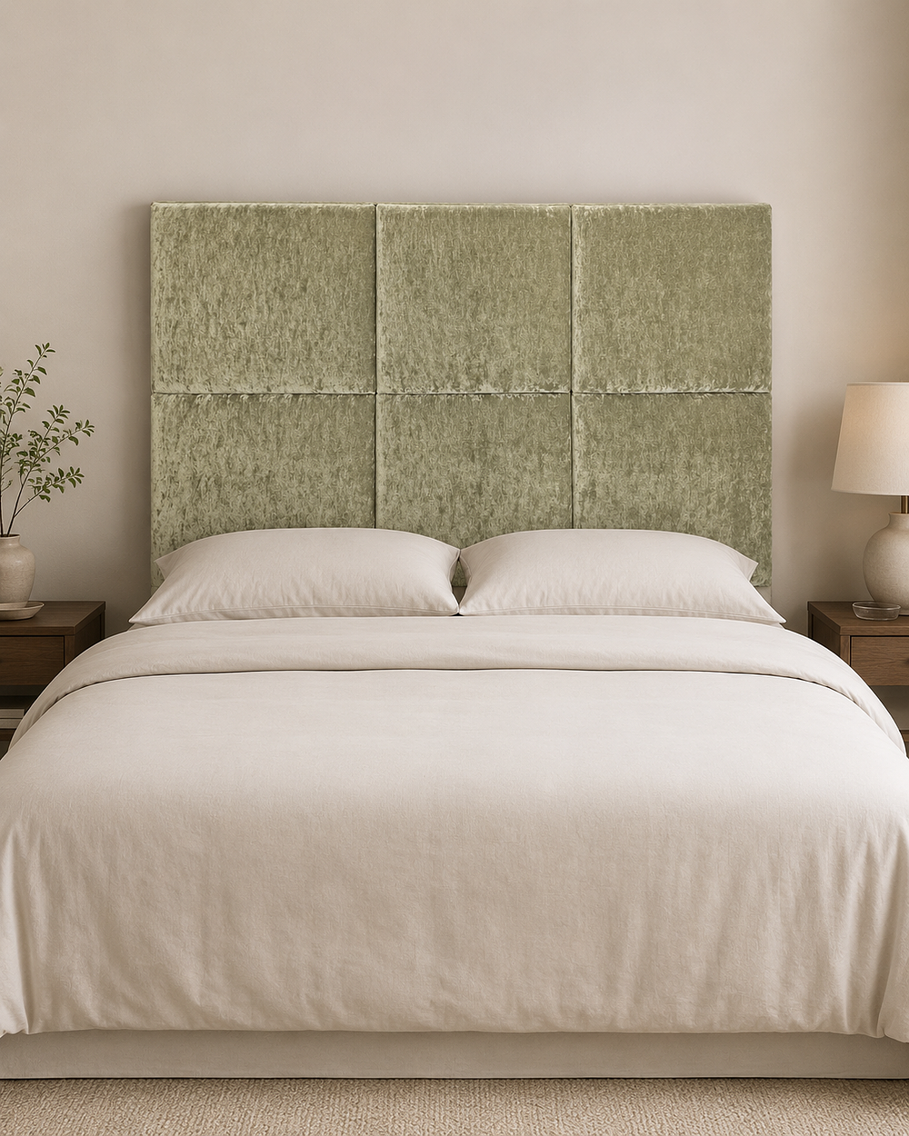 Lot 441: A contemporary rectangular Superking-size headboard