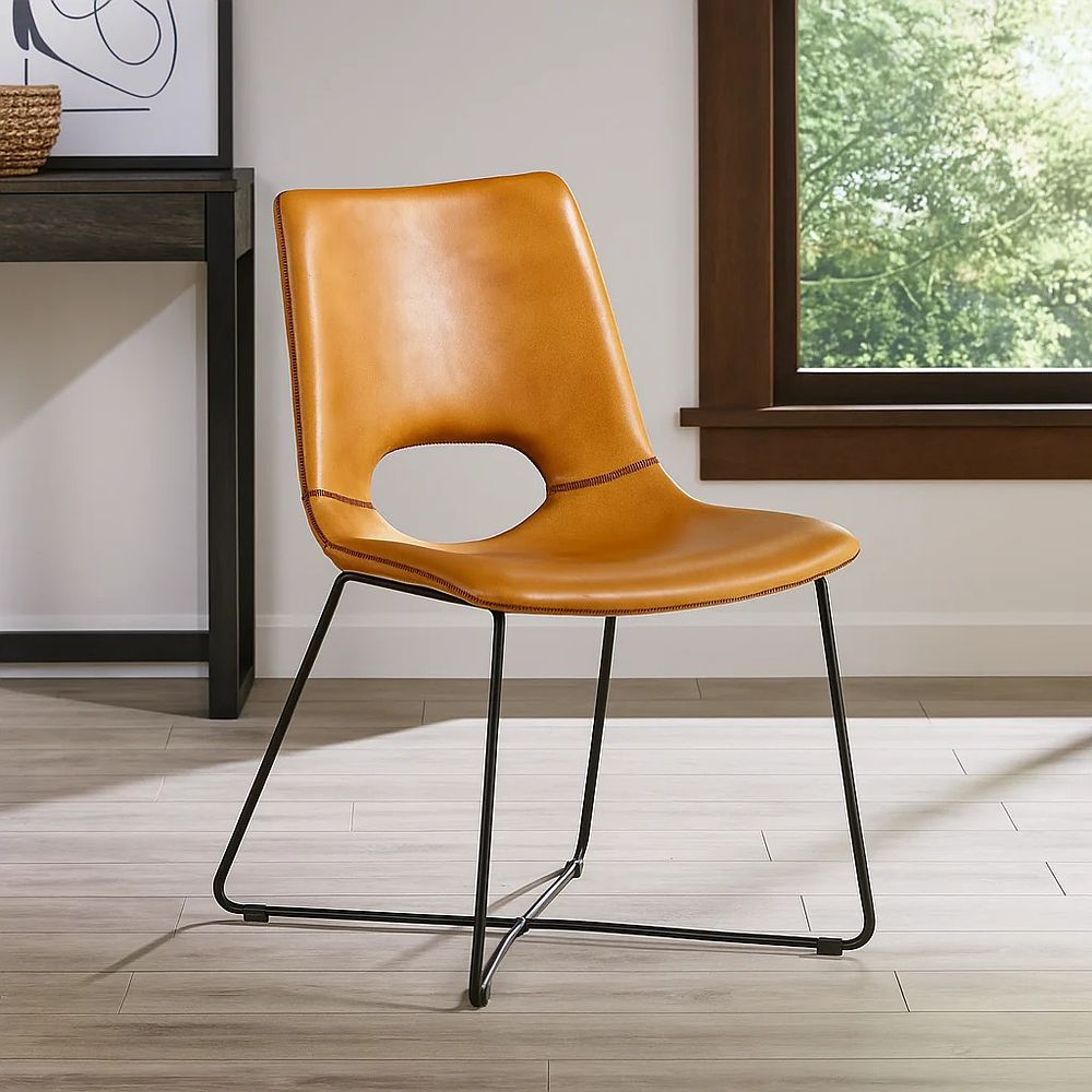 Lot 533: Nicholson Leather Dining Chair