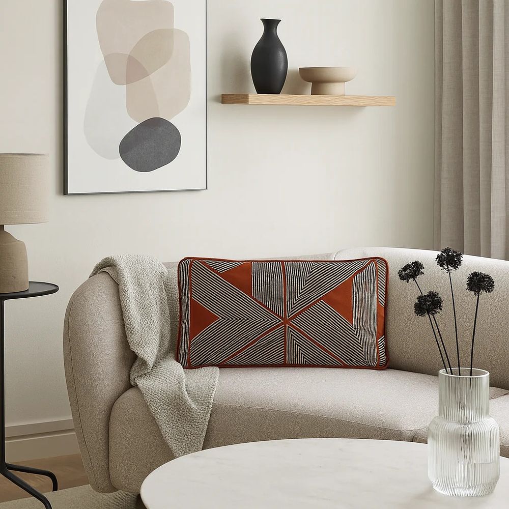 Lot 579: A Pair Luxury. Cushion (100% Feather Filled).