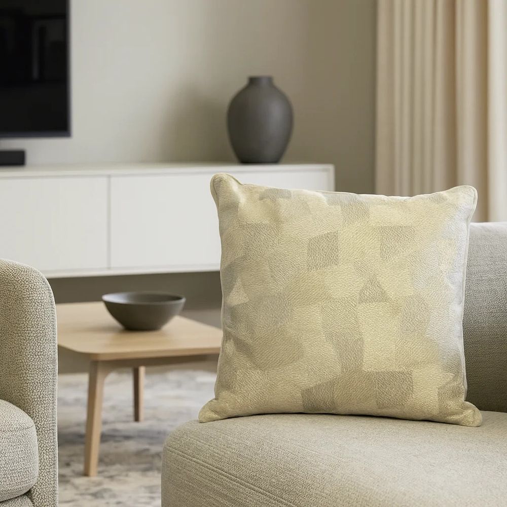 Lot 604: A pair. Cushion. Uncompromising textile luxury