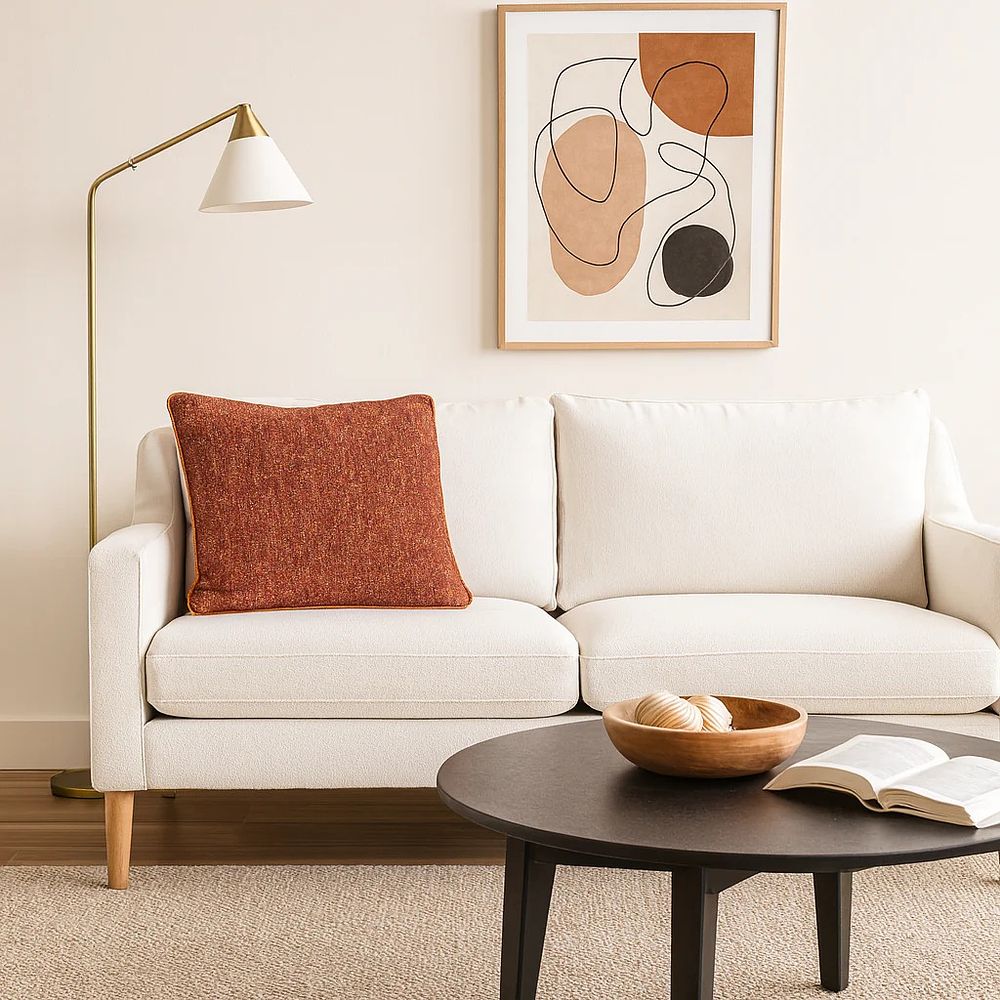 Lot 639: A pair. Cushion. High-abrasion contract-grade flame-retardant throw pillow