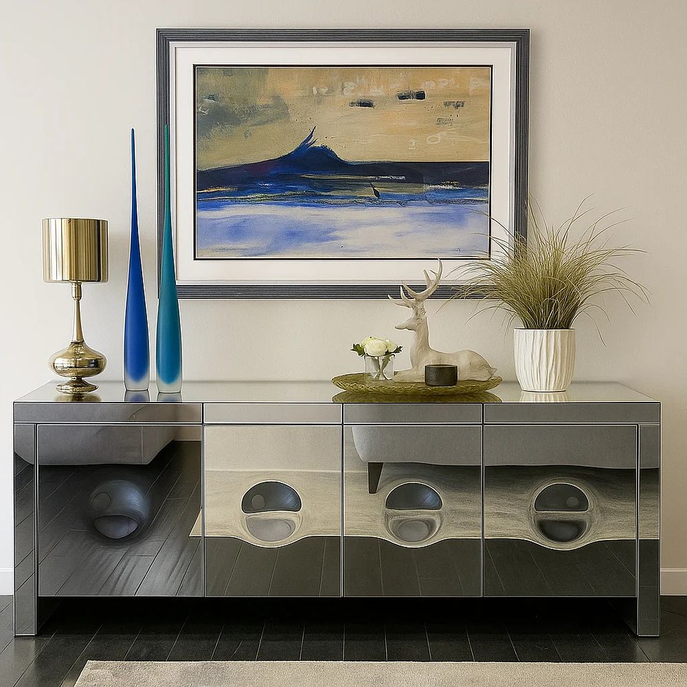 Lot 678: Reflect Mirrored Grand Sideboard