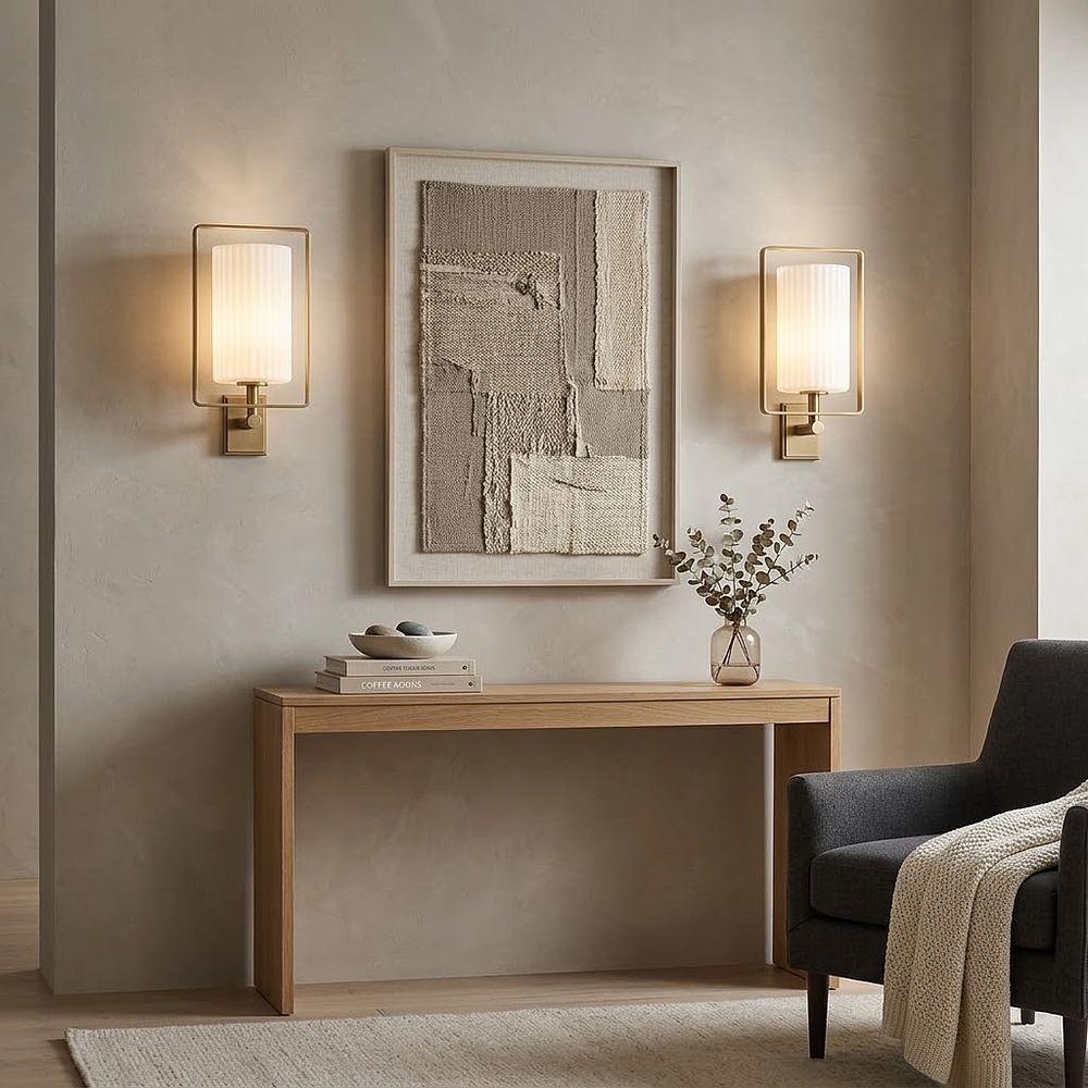 Lot 323: A pair of Chelsom Lighting Marlow MA/9/W1 Wall Lights