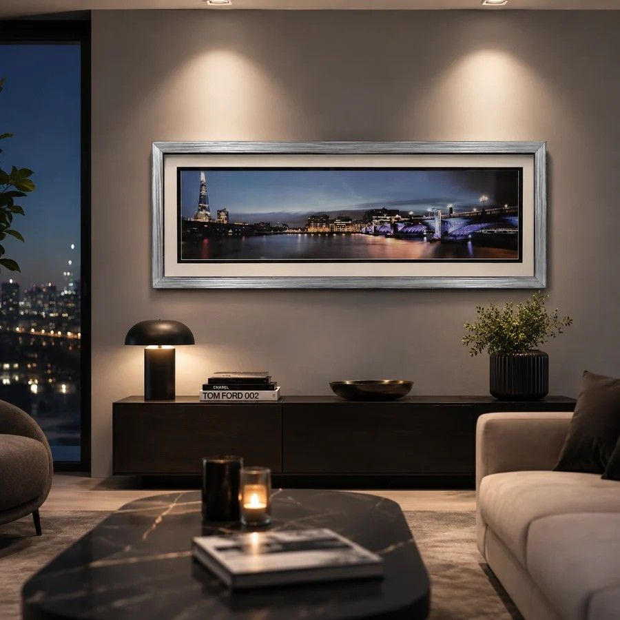 Lot 554: Lambeth Bridge Black and White Wall Art Captivating Lambeth Bridge Wall Art piece