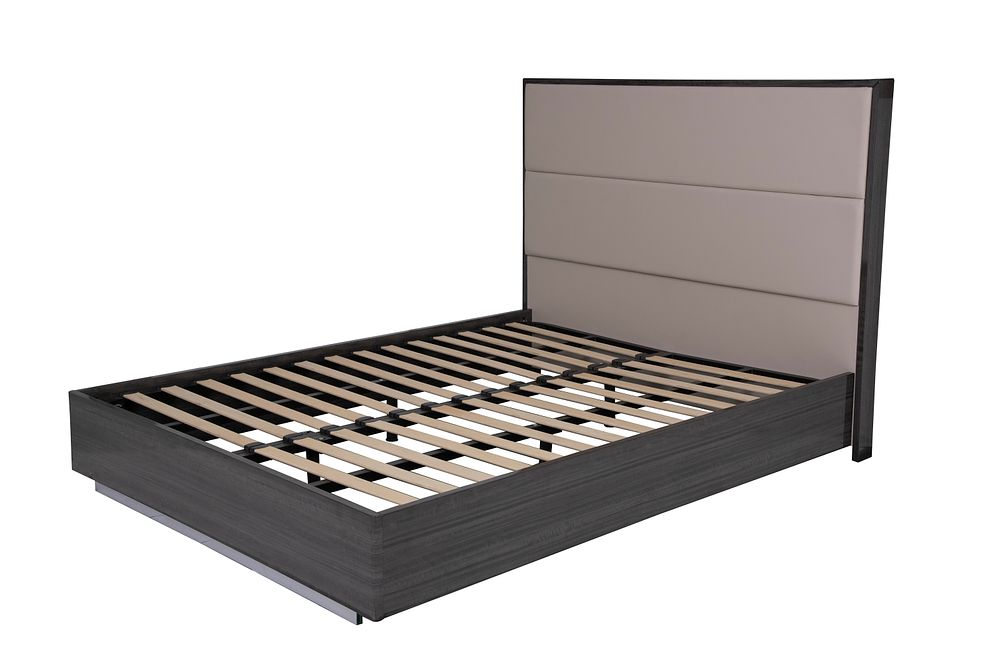 Lot 682: Bella collection, a brand-new double bed frame expertly finished in an ultra-stylish slate grey
