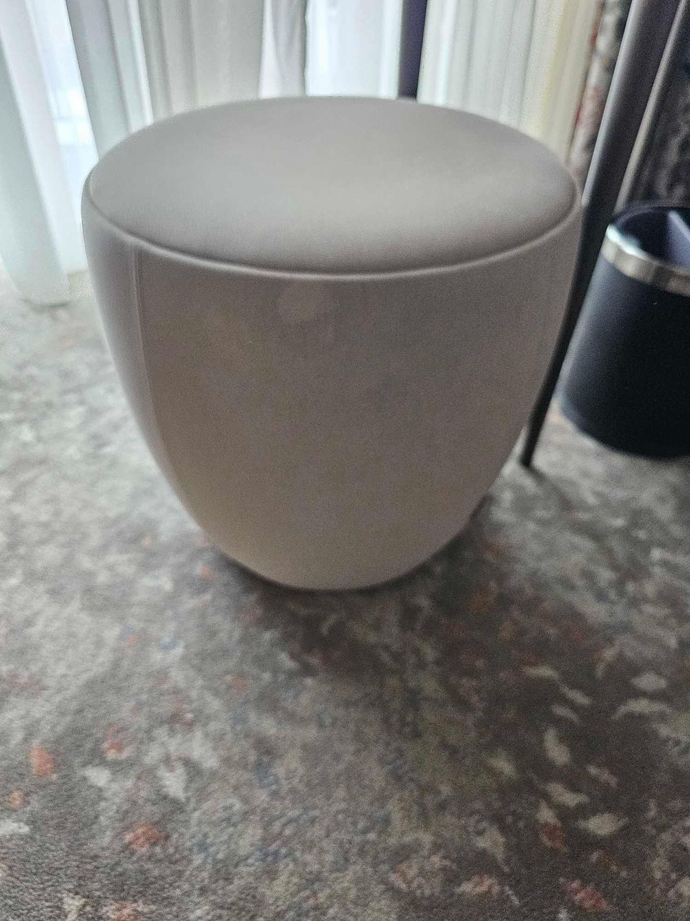 Lot 317: Sancal Spain upholstered stool pouffe 45 x 43cm