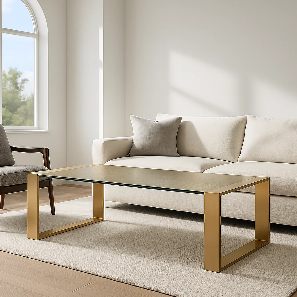 Lot 1015: Strata Coffee Table Sophisticated Strata Coffee Table