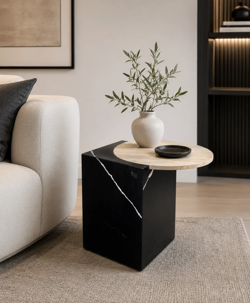 Lot 1044: Nero Side Table Elegant Nero Side Table