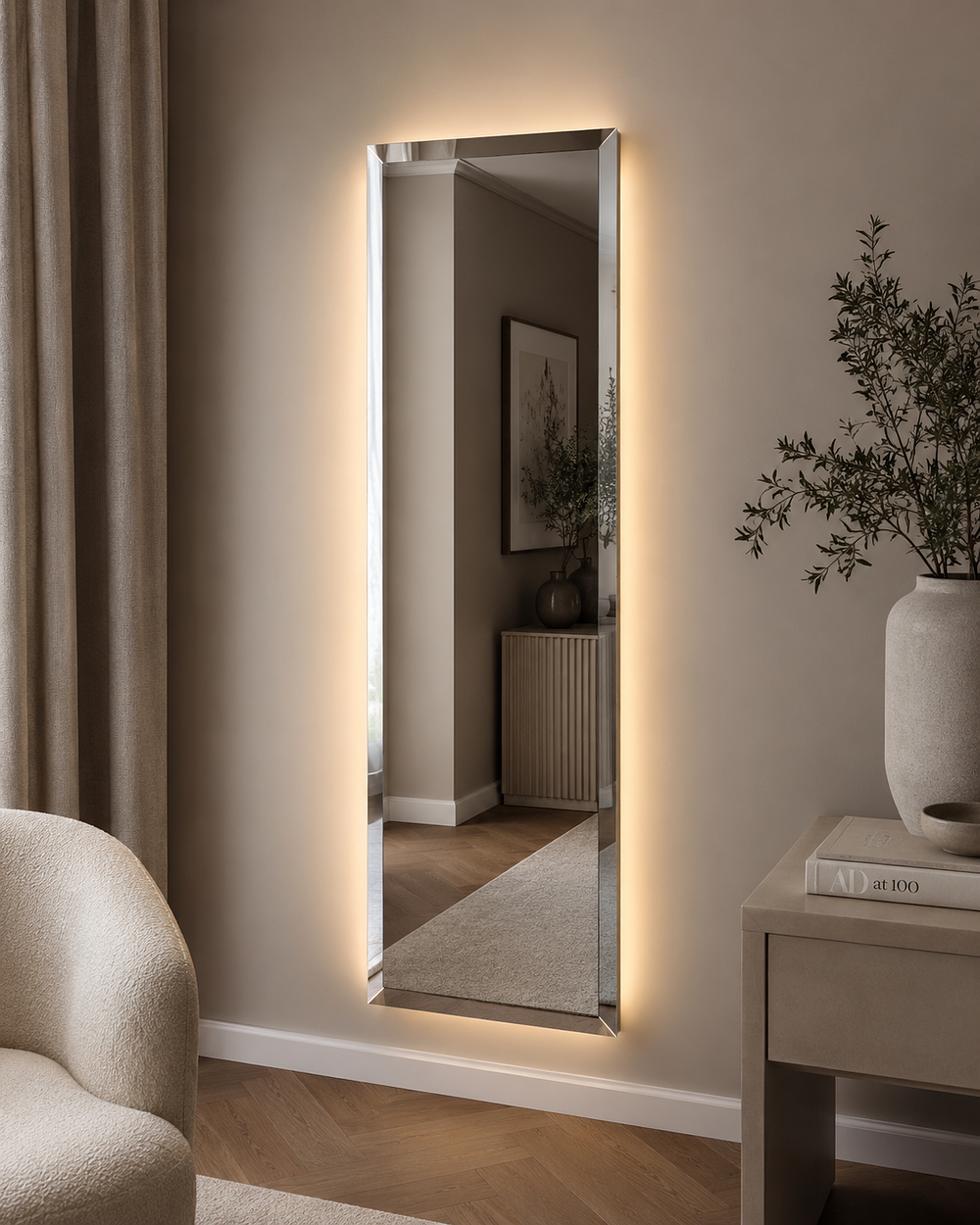 Lot 236: Electrimirror high-specification illuminated full-length dressing mirror