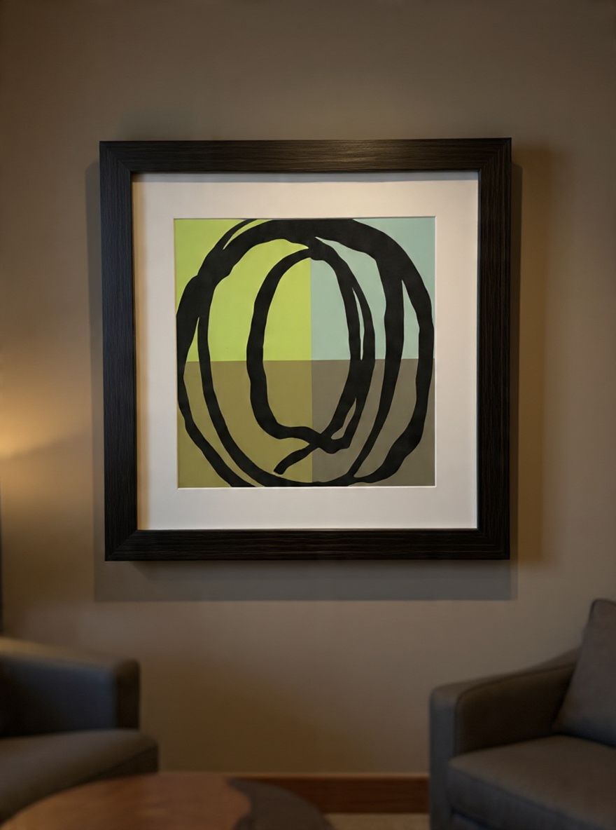 Lot 534: Gregory Garrett "Swirl Pattern II" Large Framed Print