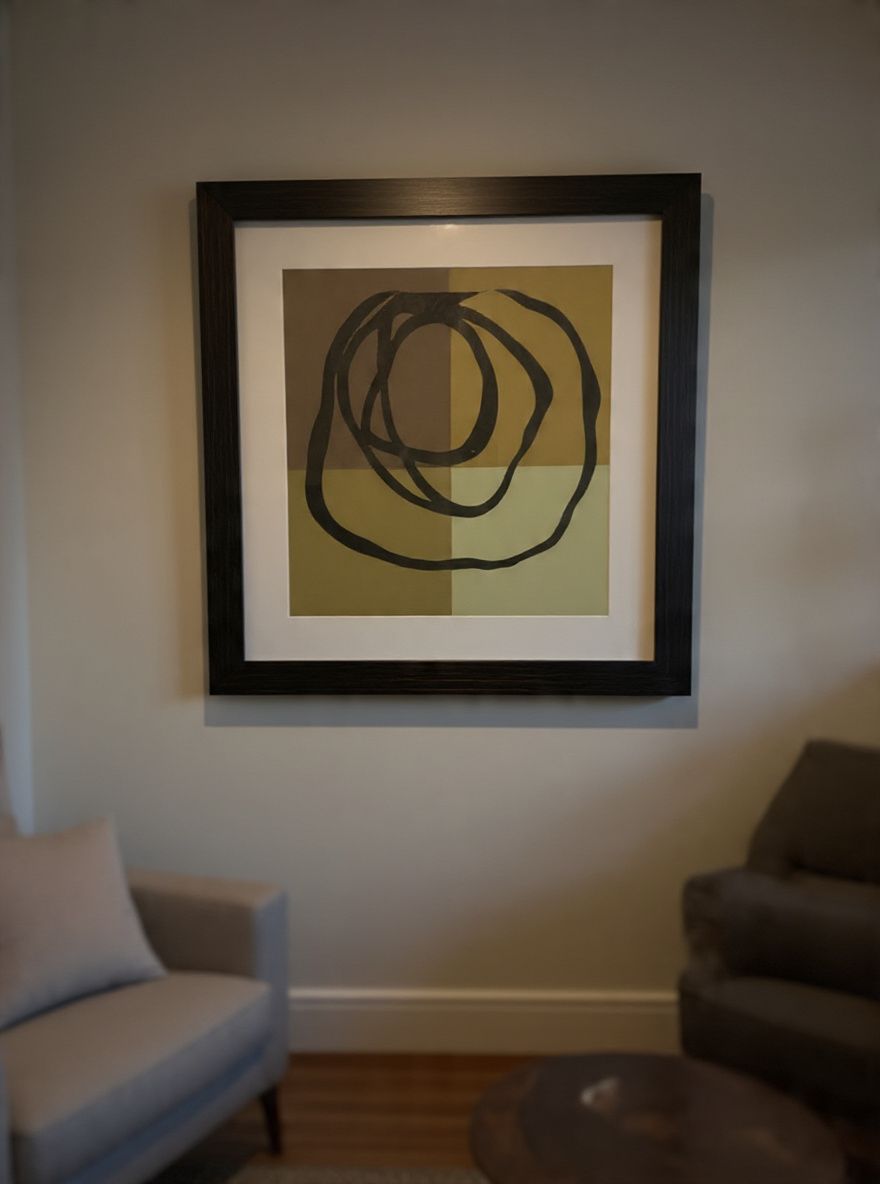 Lot 535: Gregory Garrett "Swirl Pattern I" Large Framed Print