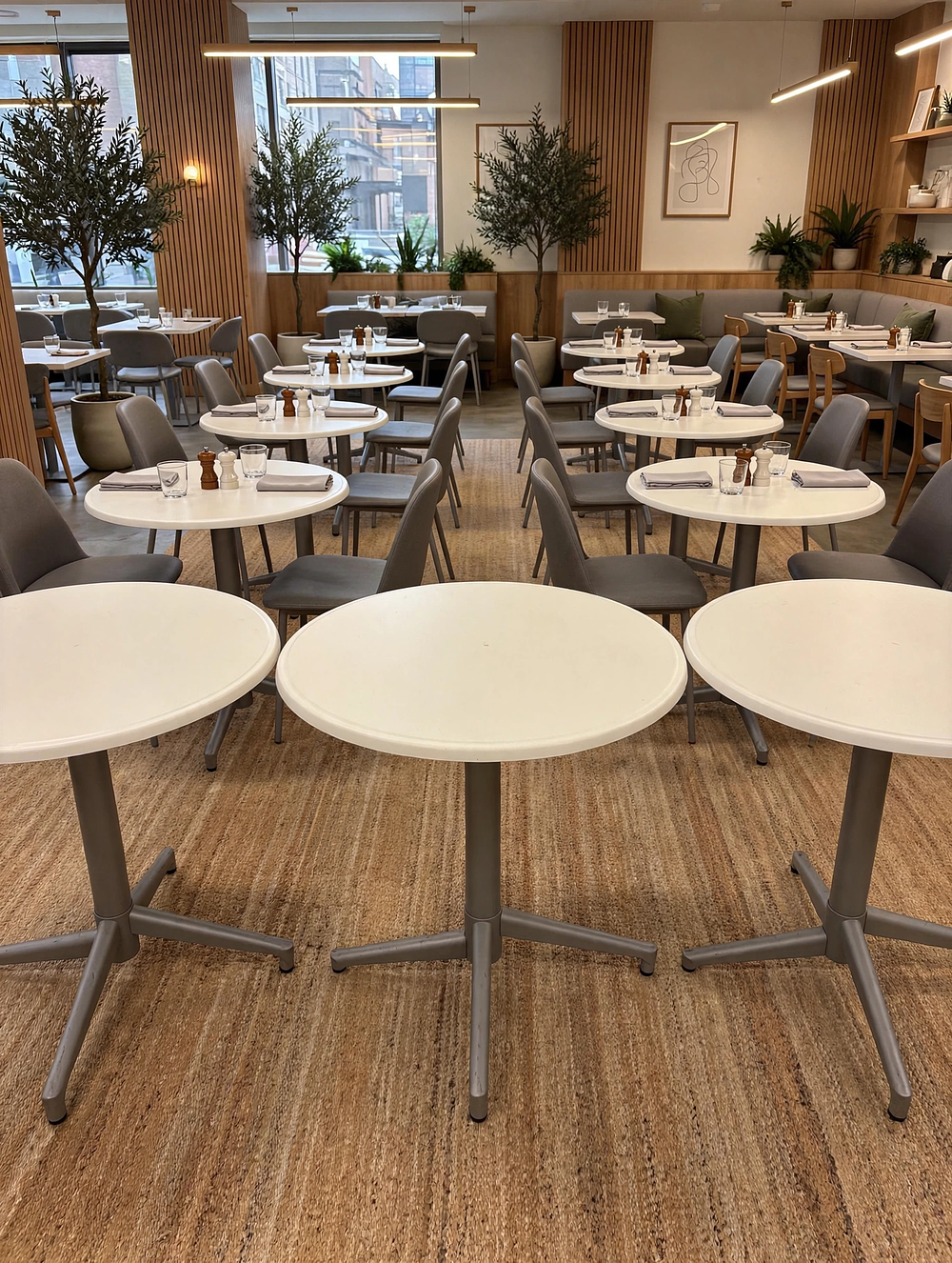 Lot 605: 10 x SM France premium commercial contract bistro table