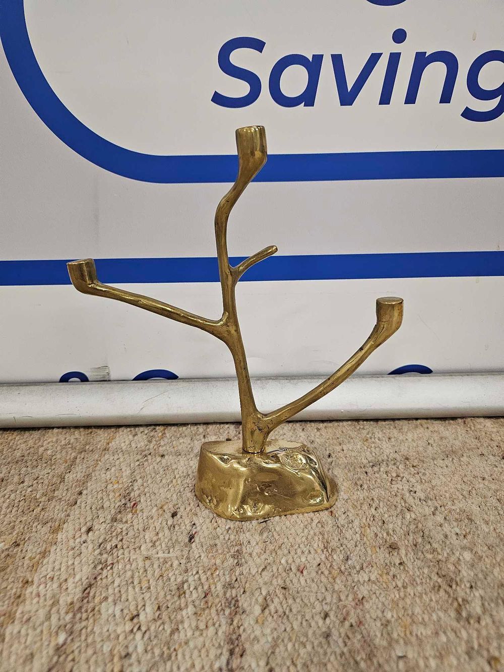 Lot 786: 10 x Bronze cast metal petit fours stand tree branches design