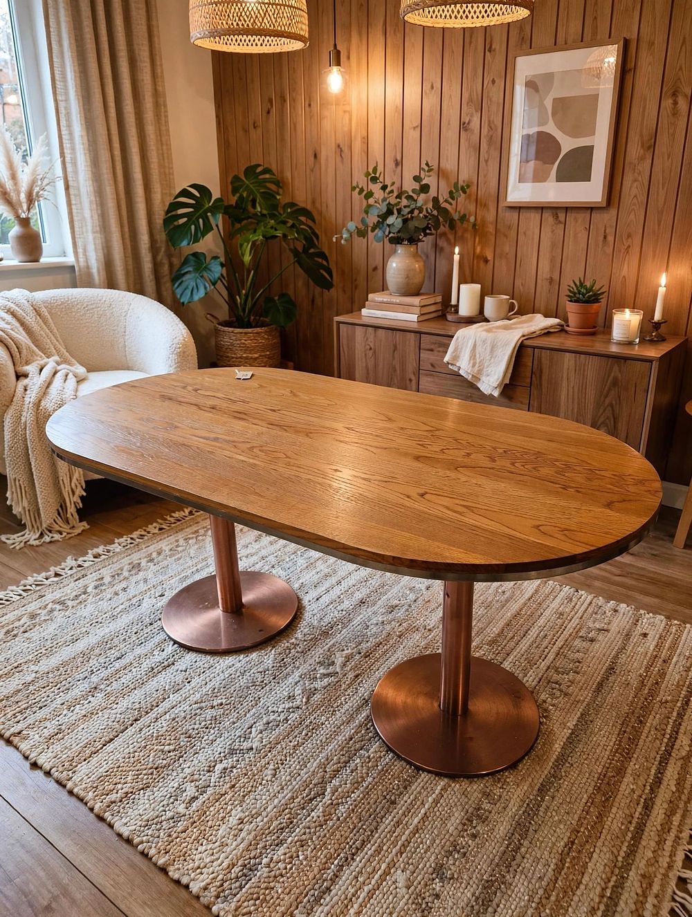 Lot 853: Oval Dining Table