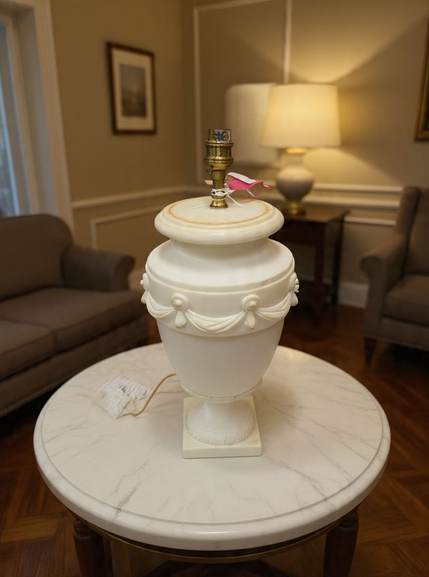 Lot 981: A Vaughan "Alabaster Urn" Table Lamp