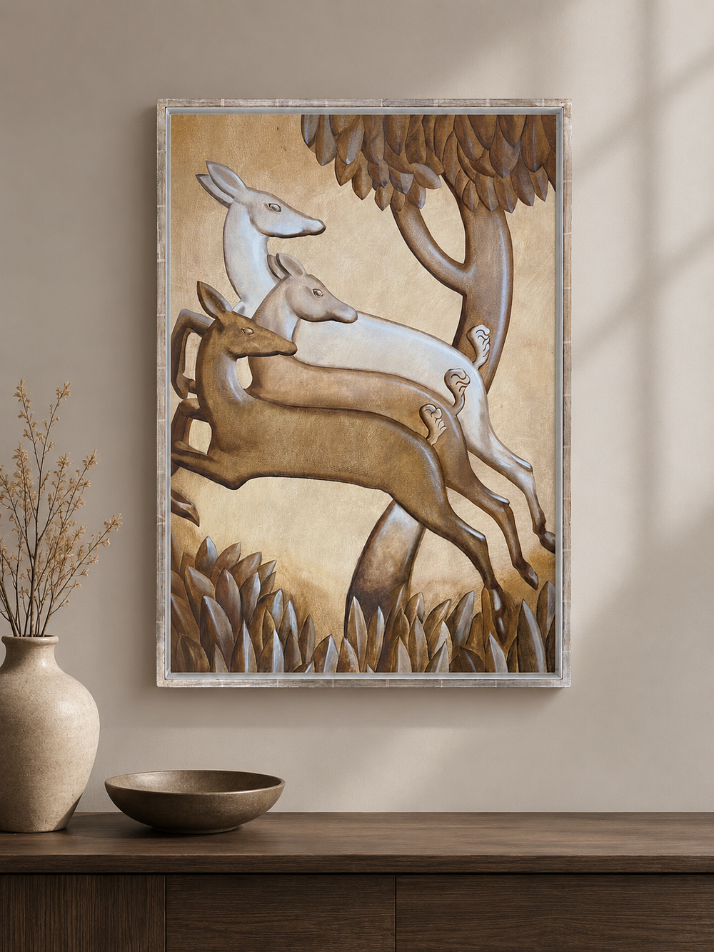 Lot 1167: An Art Deco Graphic Art Print After John Skeaping (1901–1980)