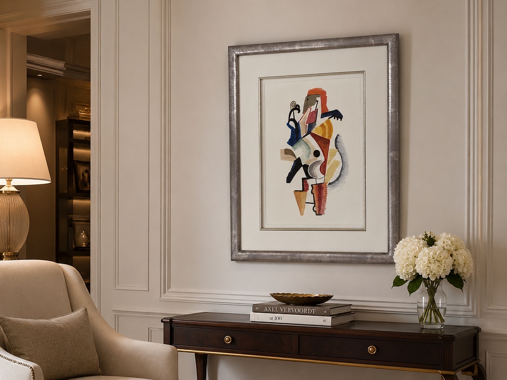 Lot 1201: A Cubist Graphic Art Print After Albert Gleizes (1881–1953)