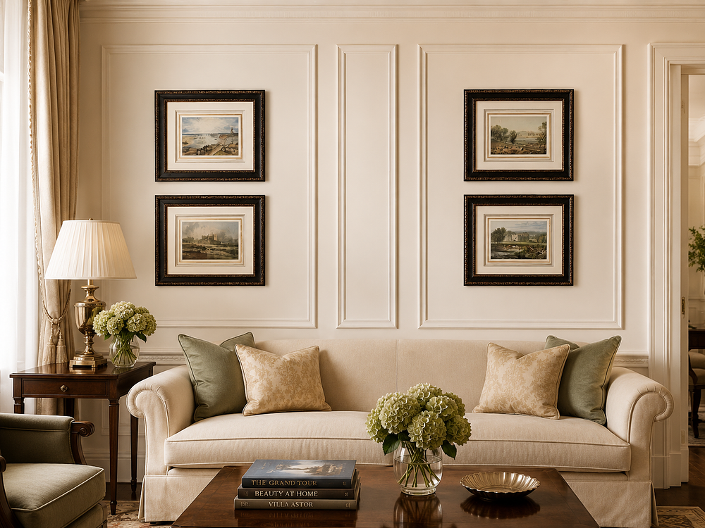 Lot 1563: A Set of Four Framed Fine Art Landscape Prints after J.M.W