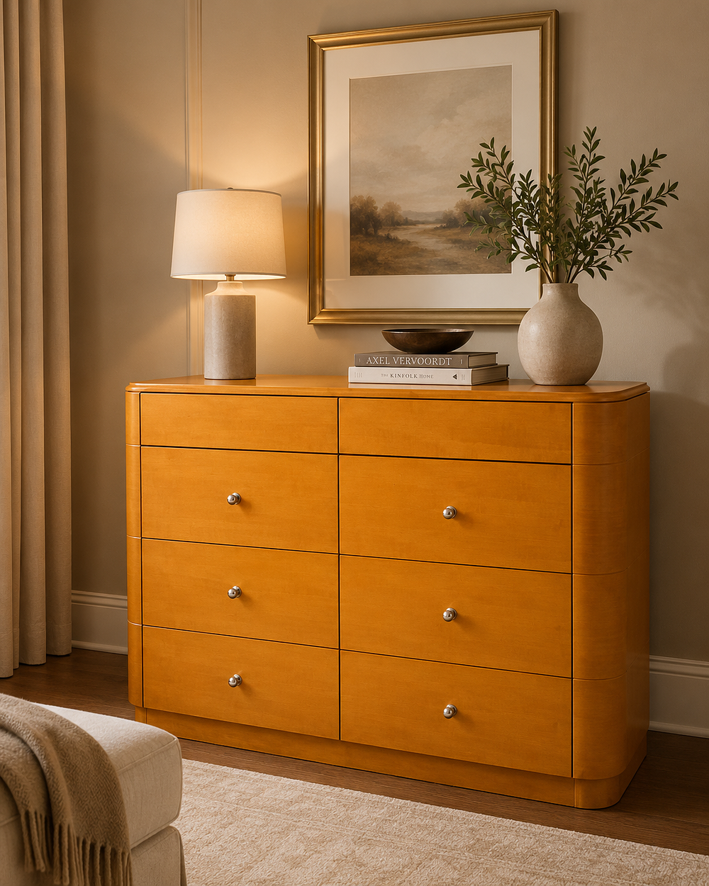 Lot 1568: An Art Deco Style Maple Chest of Drawers by Francesco Molon