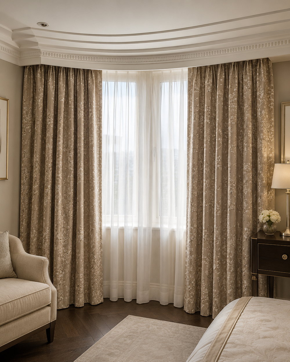 Lot 1635: A pair of drapes highly sophisticated