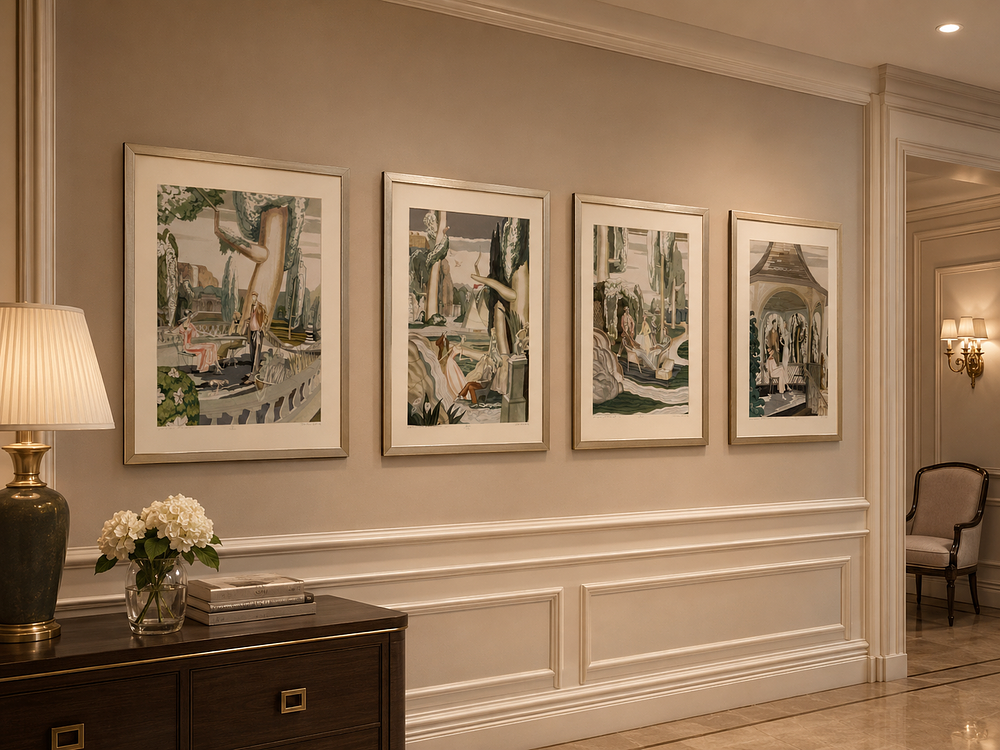 Lot 2029: A set of 4 prints Julian Bray (British, b 1965.) London Pastimes 1 Limited edition print 6 of