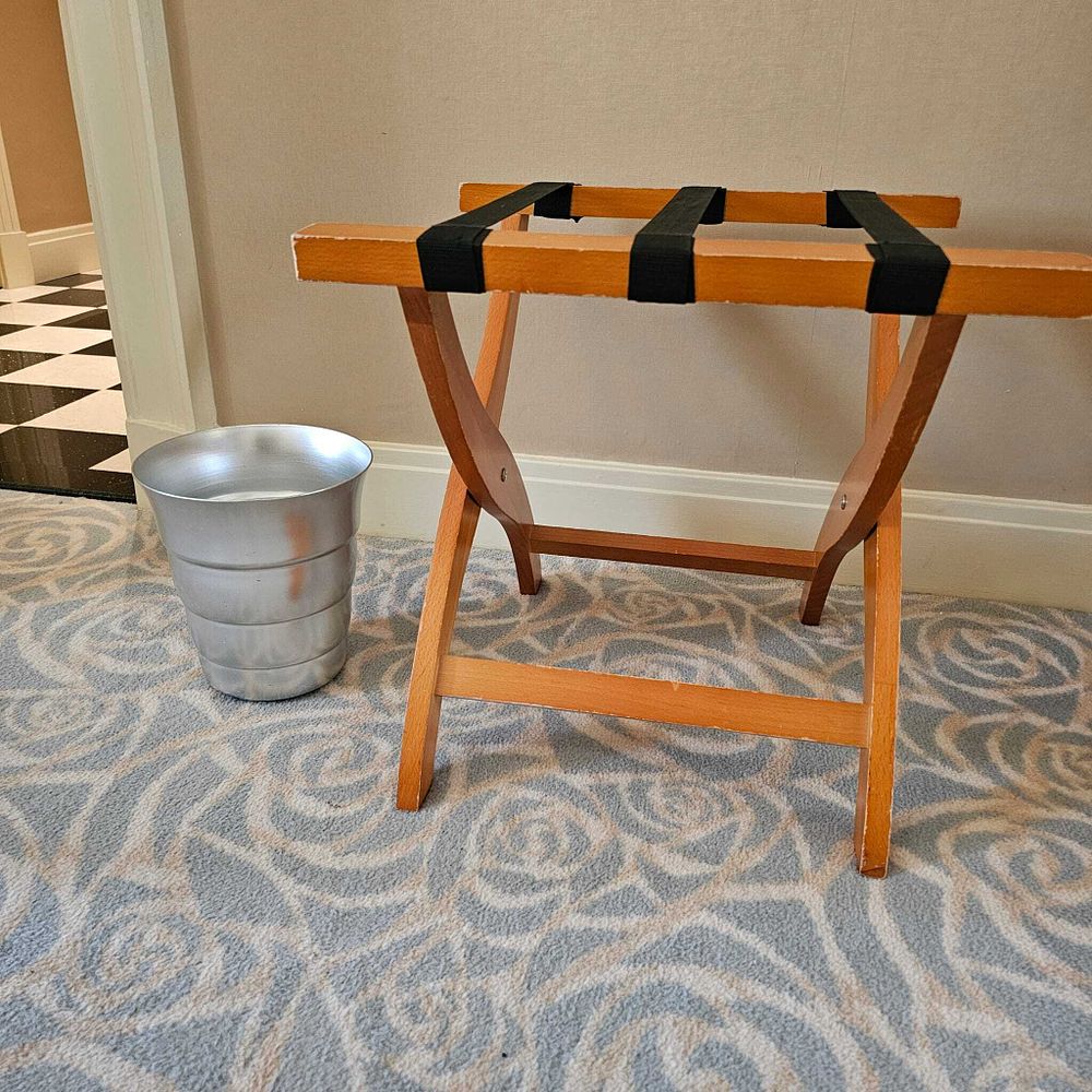 Lot 3055: Luggage Rack and Bin