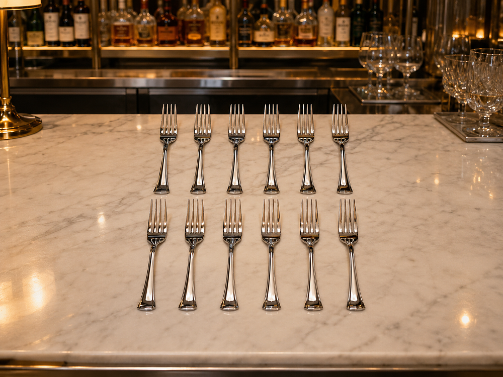Lot 41B: 12 x Sambonet Continental Serving fork