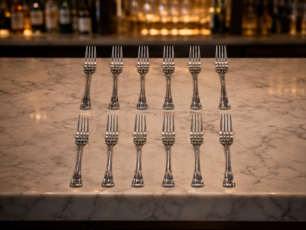 Lot 46C: 12 x Sambonet Continental Table fork