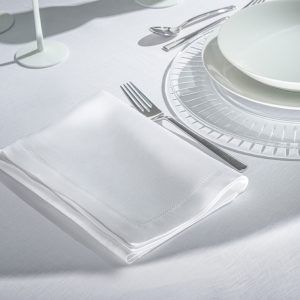 Lot 610H: 12 x Rivolta Carmignani Linen Napkin 40 x 40cmFRMCZ Lincoln-Two hems of 1cm and 2 selvedges- Savoy L