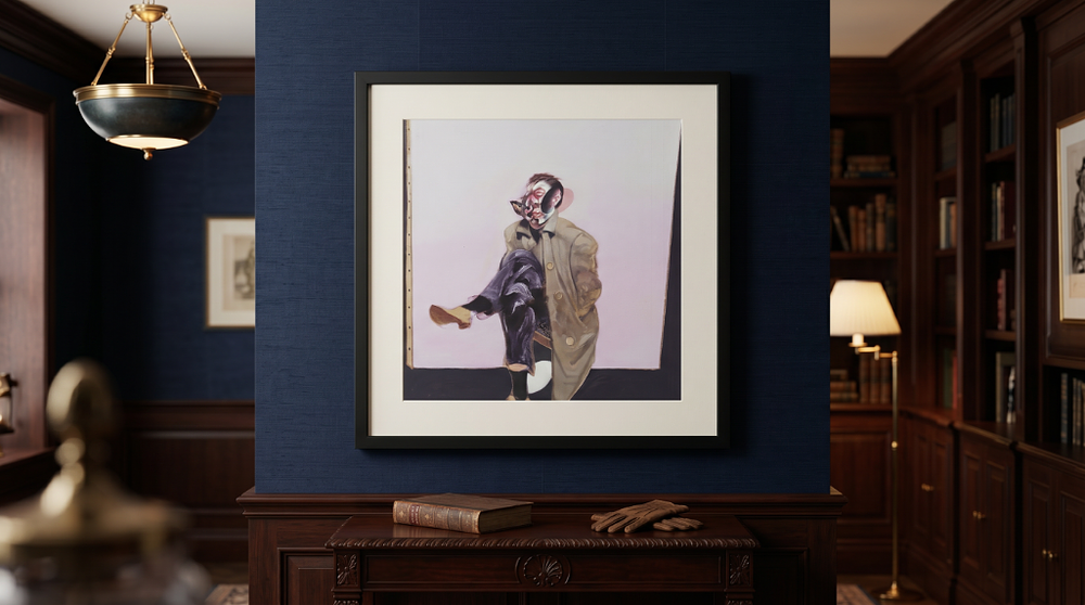 Lot 104: A Framed Francis Bacon "Self-Portrait" (1970) Fine Art Exhibition Print