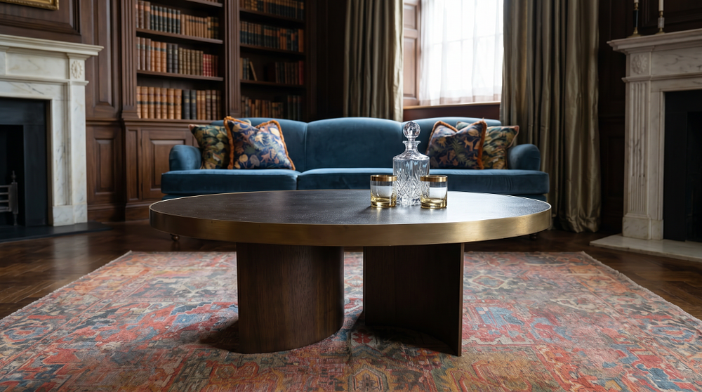 Lot 204: Custom Oval Coffee Table