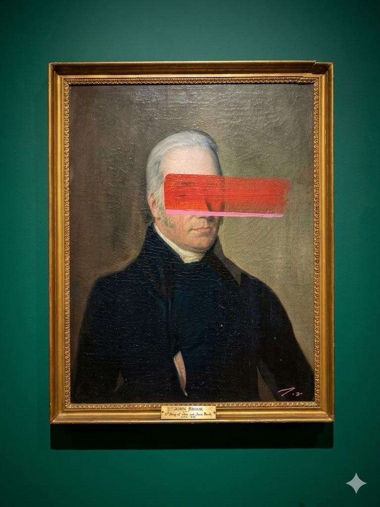 Lot 213: Contemporary Altered Portrait –