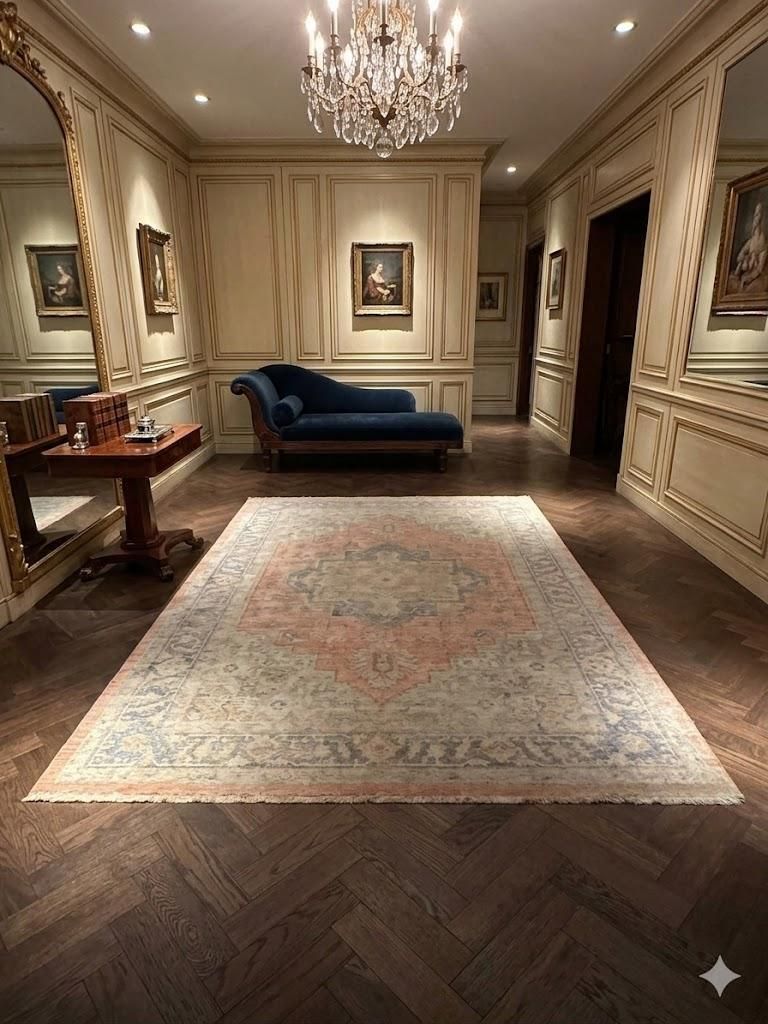 Lot 360: A Contemporary Distressed Persian Style Area Rug