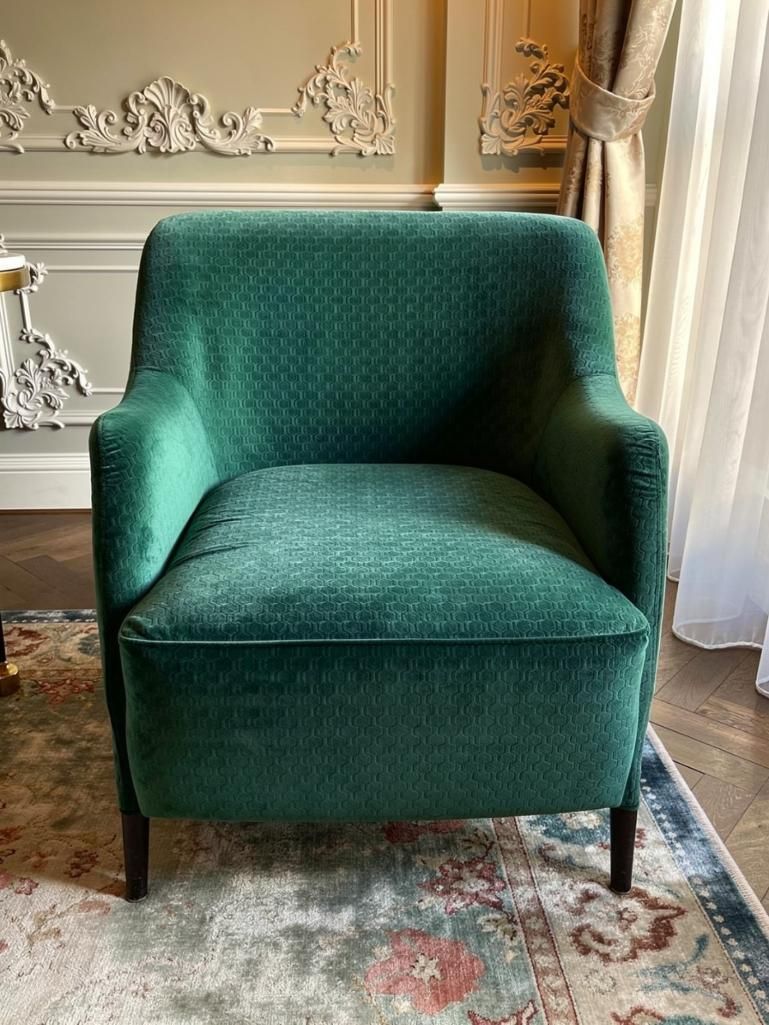 Lot 394B: A Contemporary Green Cocktail Armchair