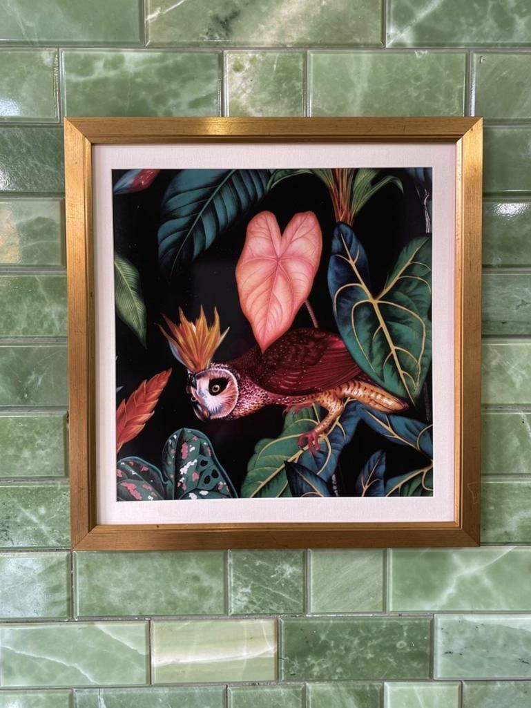 Lot 416: A Contemporary Maximalist Botanical Fine Art PrintEmbodying a moody