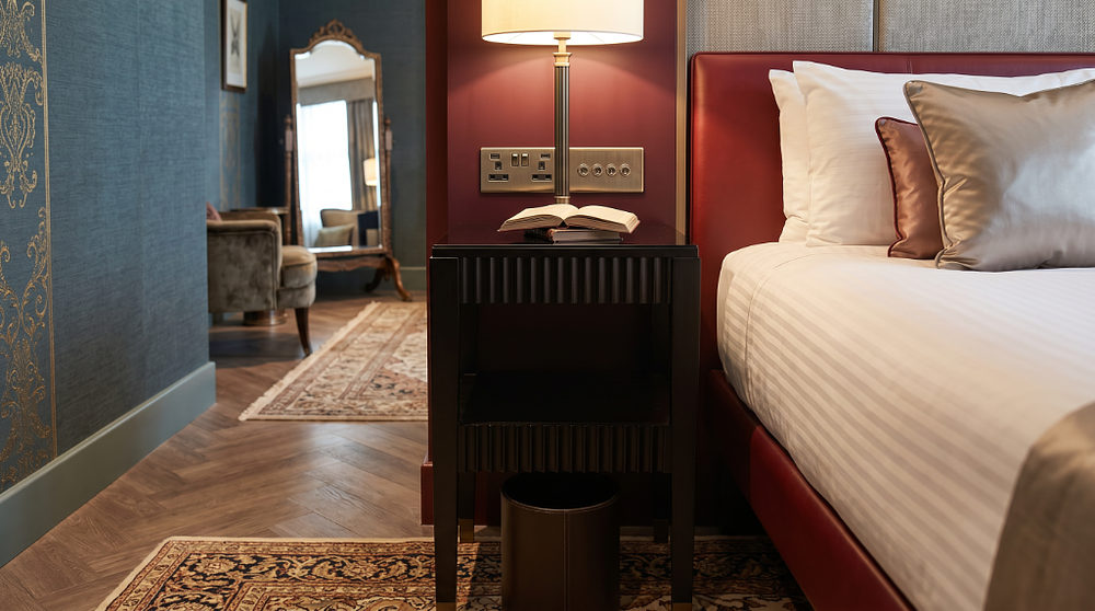 Lot 1226: Pair of Black Fluted Bedside Tables by Curtis (40 x 35 x 70cm) contemporary bedside tables