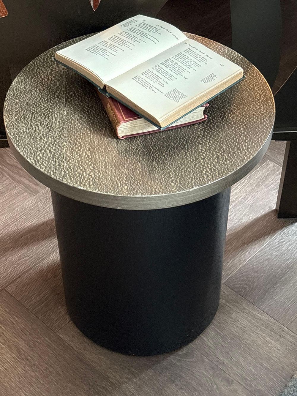 Lot 1699: Contemporary Circular Wooden Side Table (50 x 46cm) all-wood circular side table