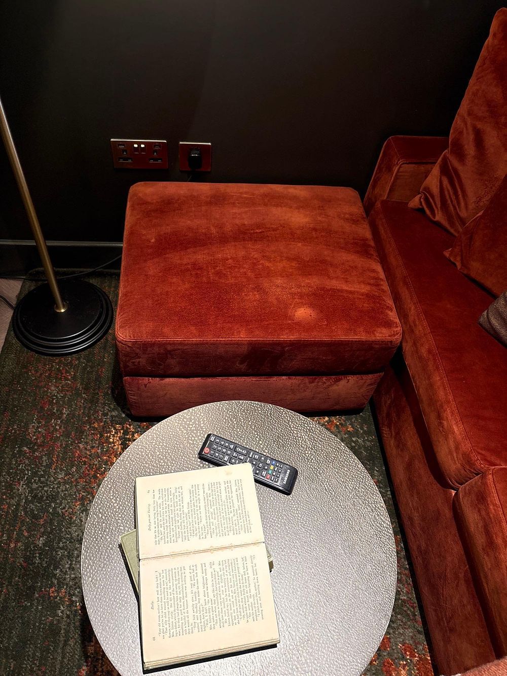 Lot 1732: Curtis UK Luxury Velvet Ottoman / Footstool (64 x 56 x 46cm)Custom-manufactured to exceptional