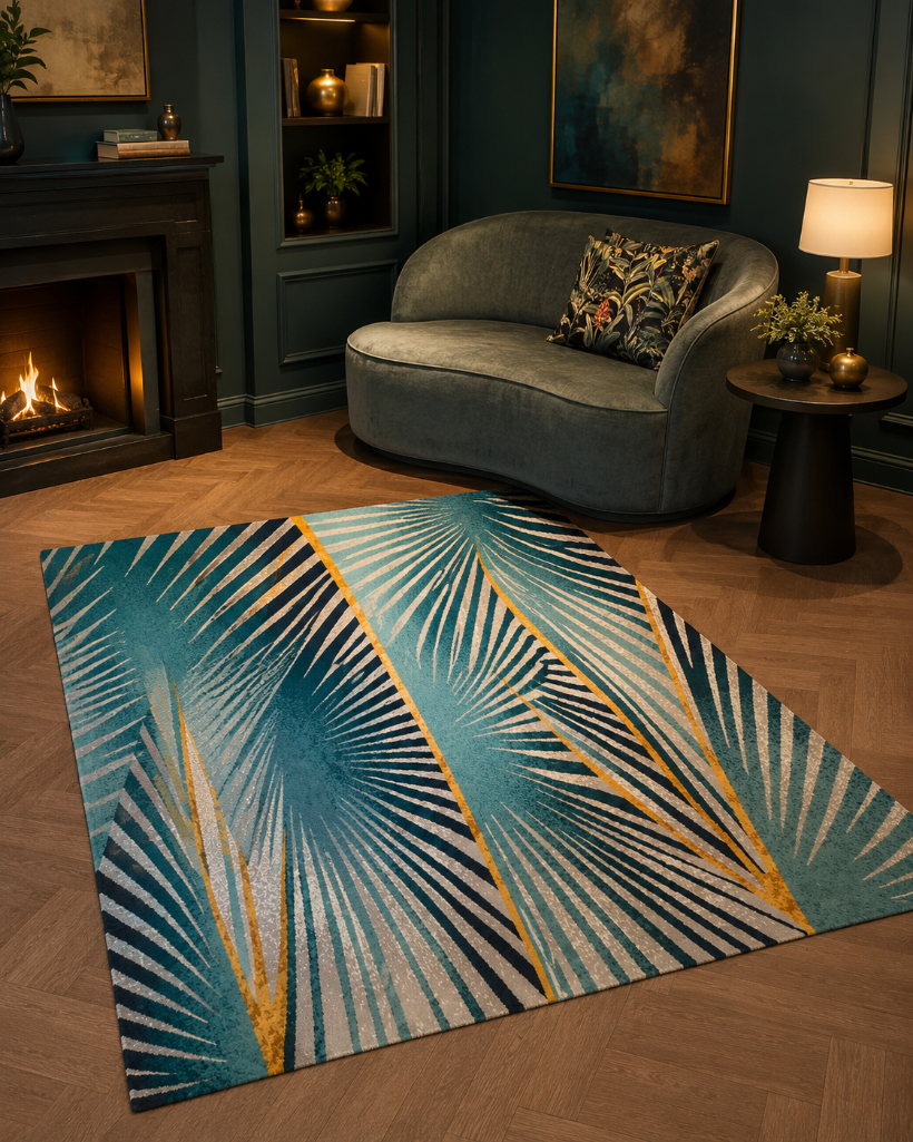Lot 1863: A contemporary, rectangular area rug
