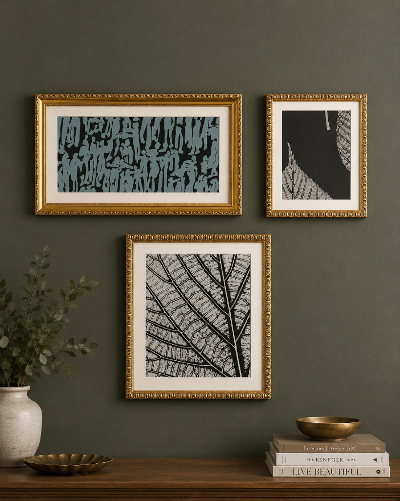 Lot 2487: 3 x framed wall art prints
