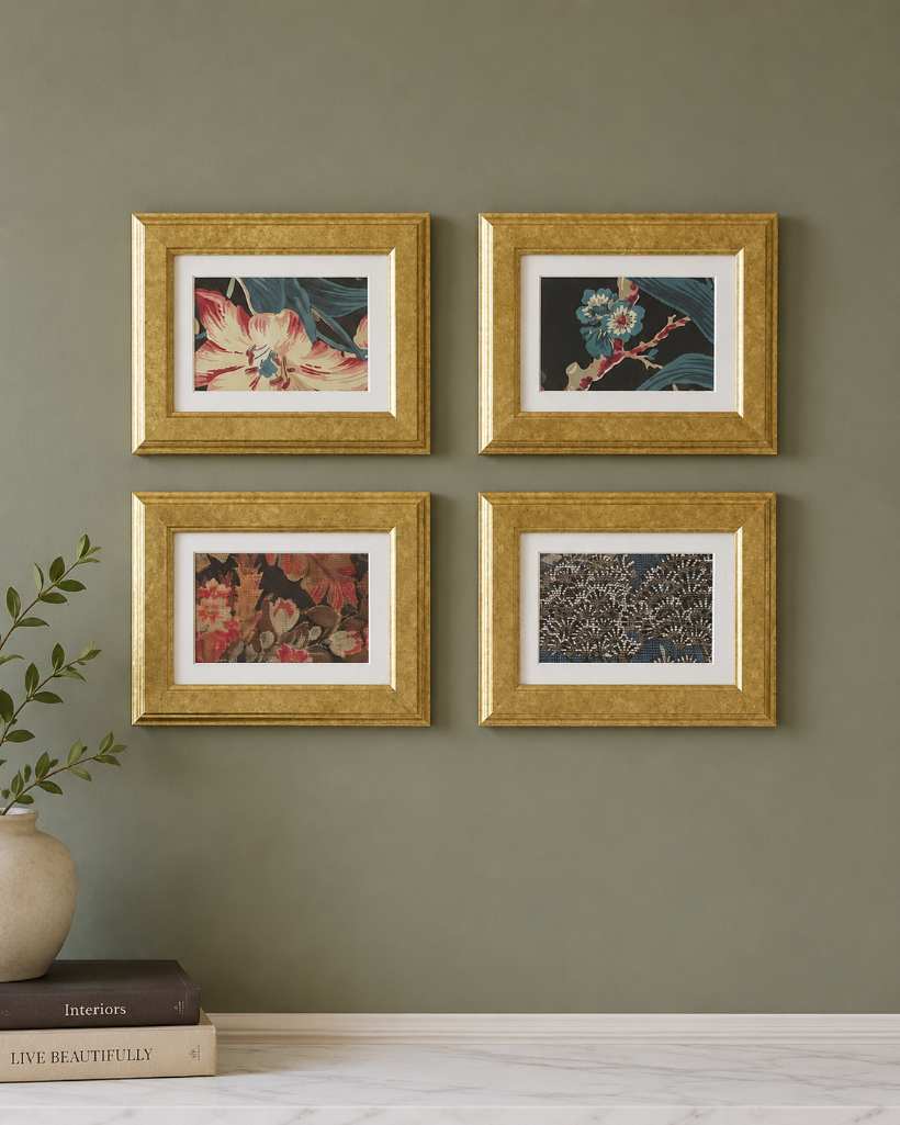 Lot 2507: 4 x framed wall art prints
