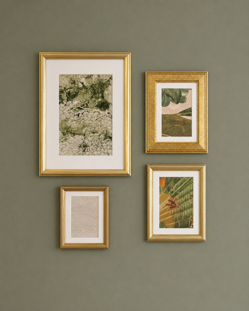 Lot 2509: 4 x framed wall art prints