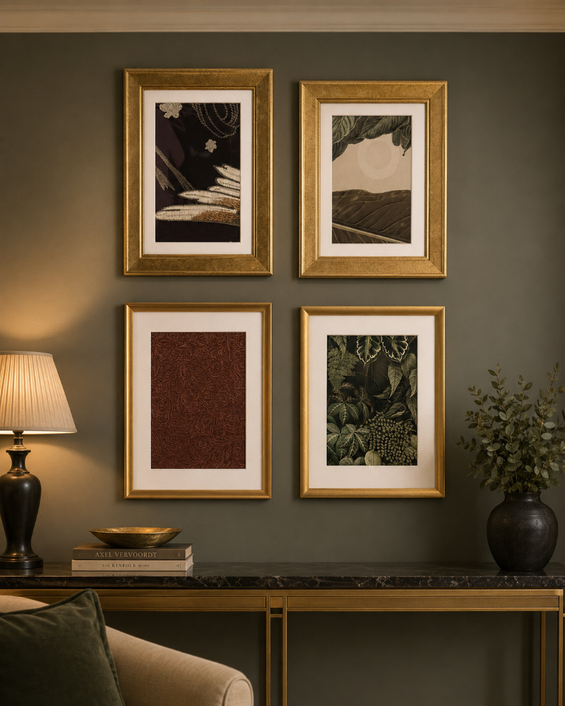 Lot 2511: 4 x framed wall art prints