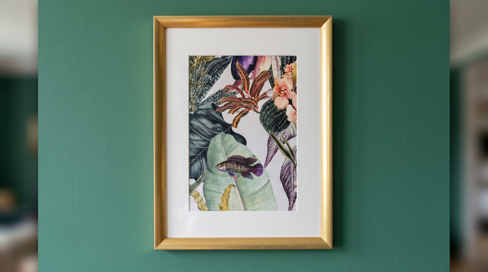 Lot 2528: Framed wall art print