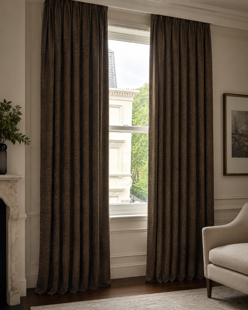 Lot 2582: 3 x pairs Fully lined pencil pleat drapes 140 x 240cm
