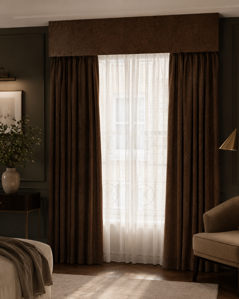 Lot 2621: A pair of full lined pencil pleat drapes 110 x x190cm