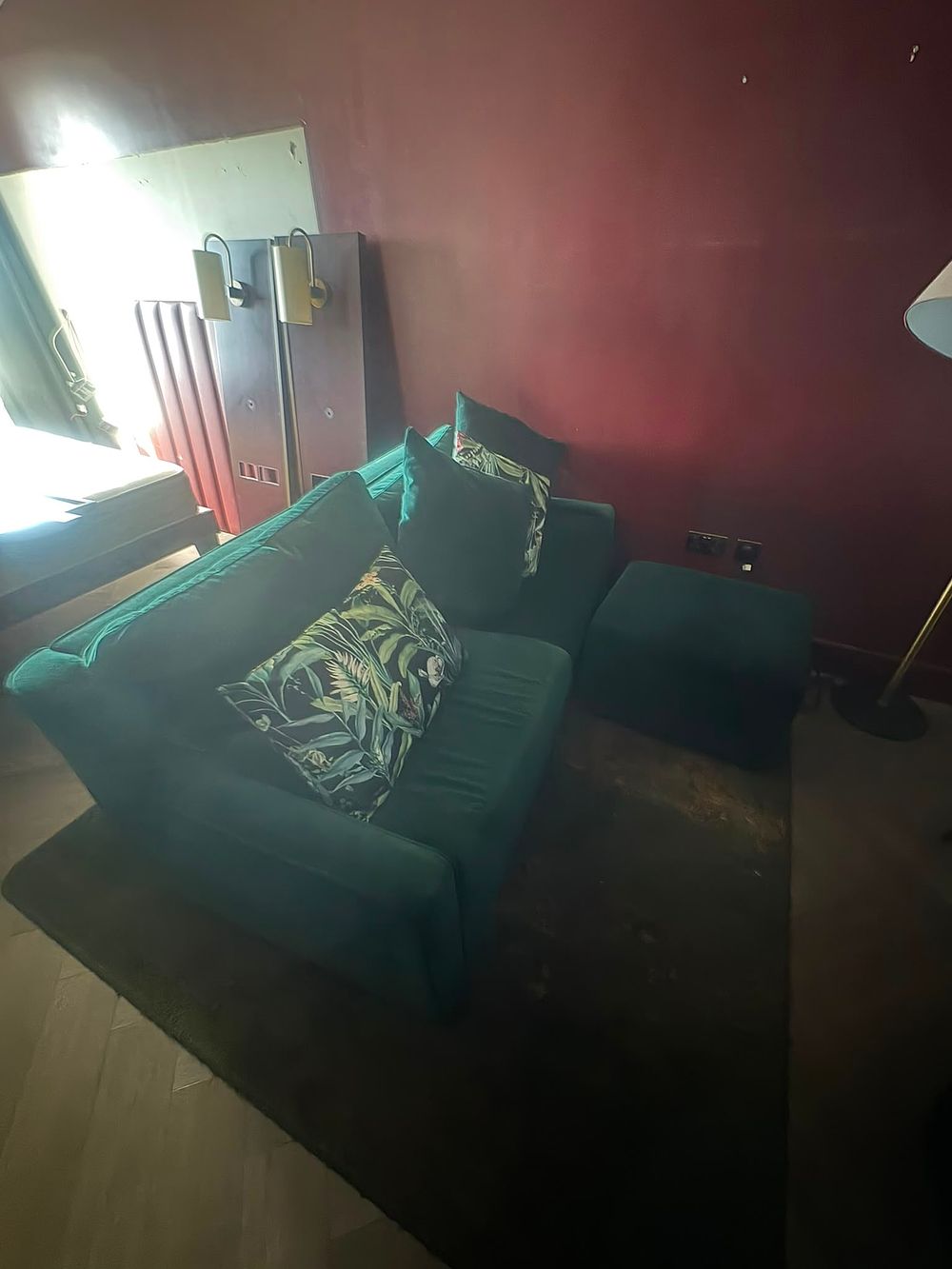 Lot 2992: Curtis UK Luxury Velvet Upholstered Sofa (Loc 12 Spencer}