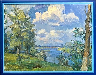 Бочкарёв Борис Леонидович (1932 – 2010). На р.Волге. 1996.