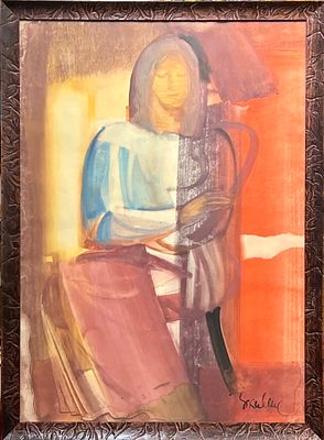 СКУЛМЕ Джемма Оттовна (1925-2019). Красная маха. 1980-е.