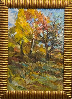 Зайцев Евгений Алексеевич (1907 — 1992). Берёзки. 1990.